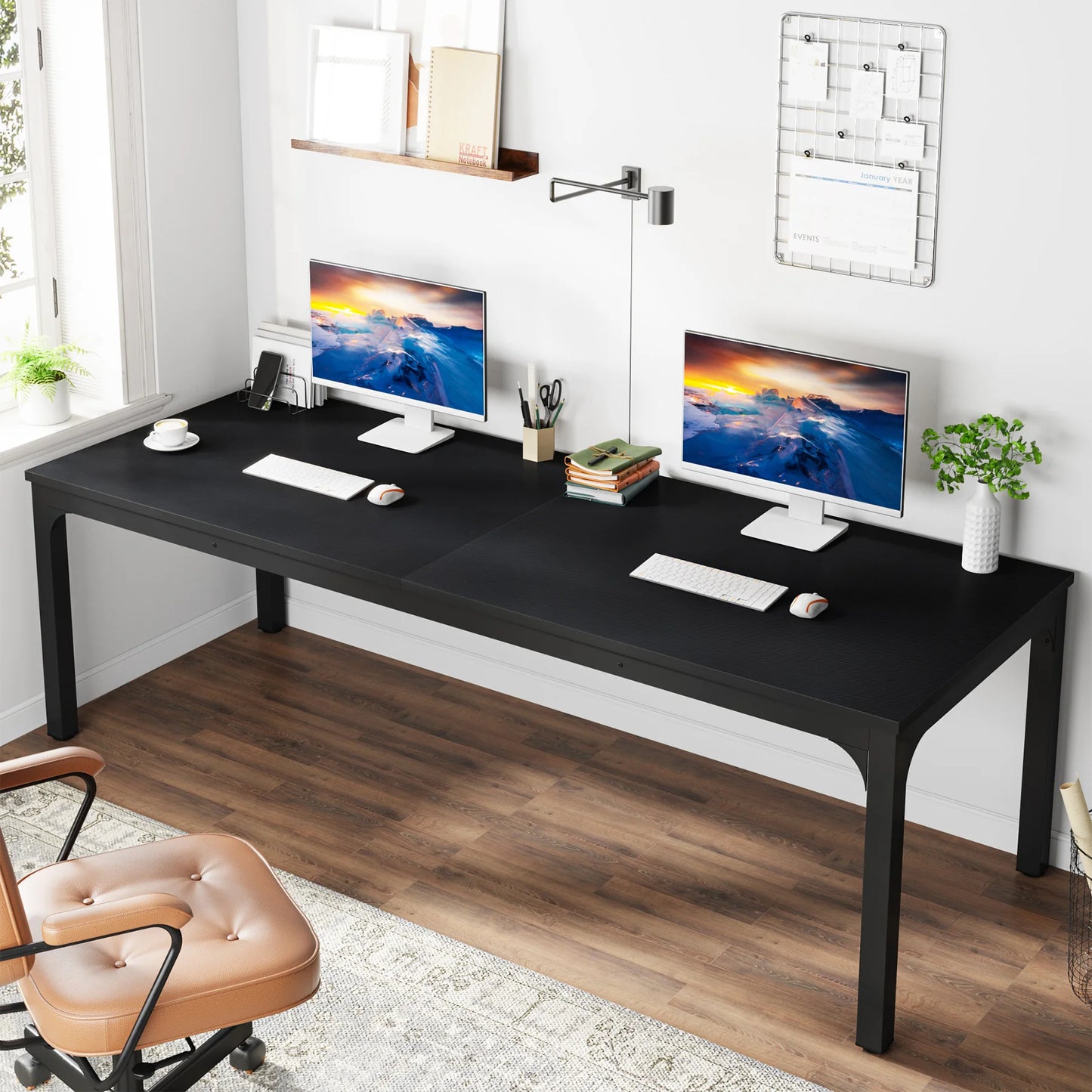 Ljustra 78.7 Inch Extra Long Computer Desk for Home Office Workstation