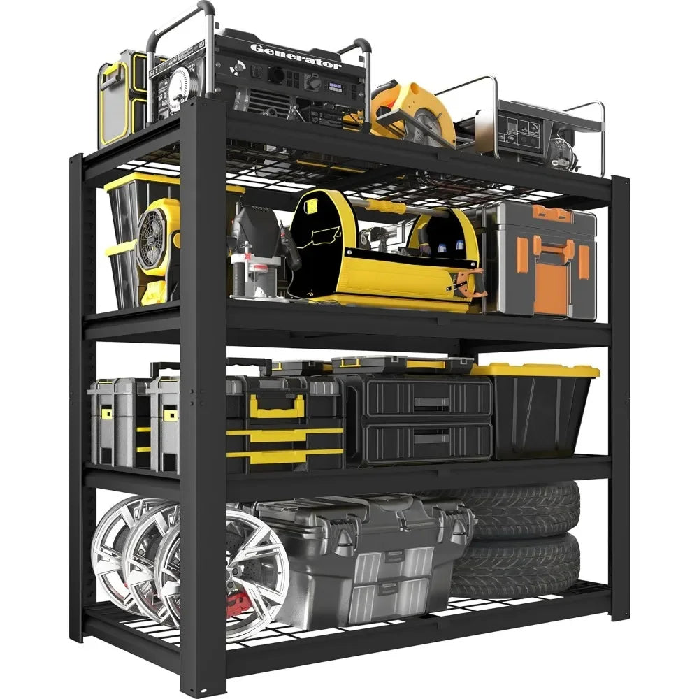 Heavy Duty Adjustable Garage Storage Shelves Industrial Metal Rack