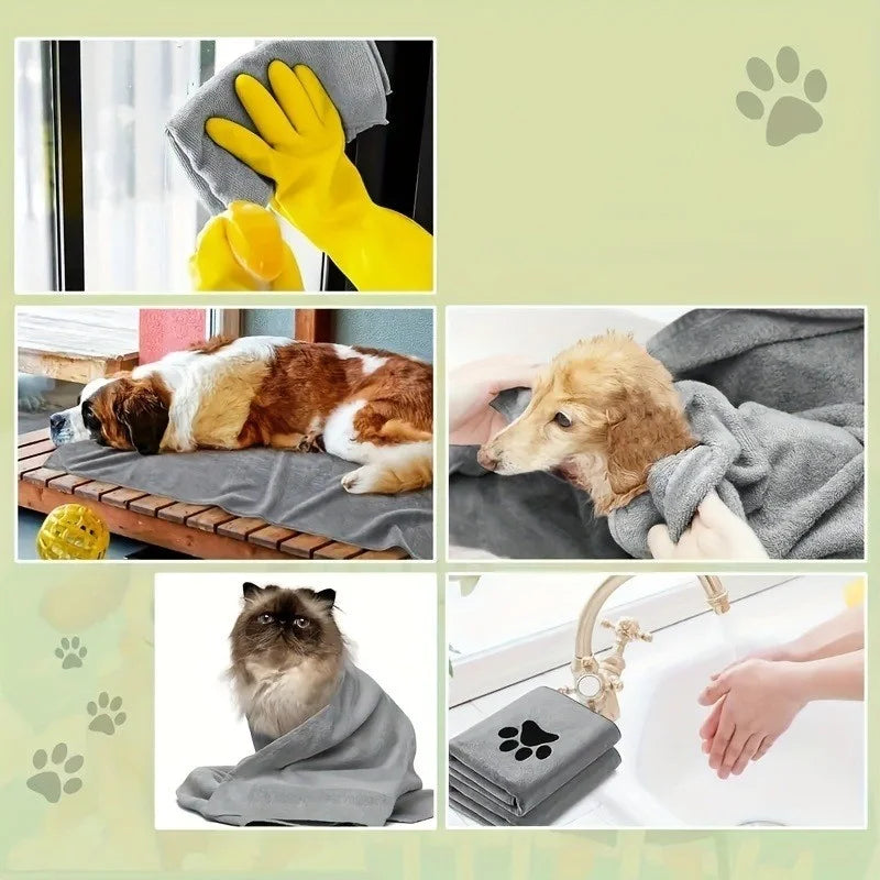 Microfiber Pet Absorbent Towels Super Absorbent Soft Essential for Bathing