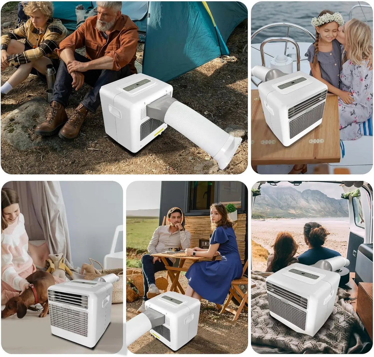 Portable Air Conditioner Camping 3300BTU Fast Cooling 60°F Tent RV