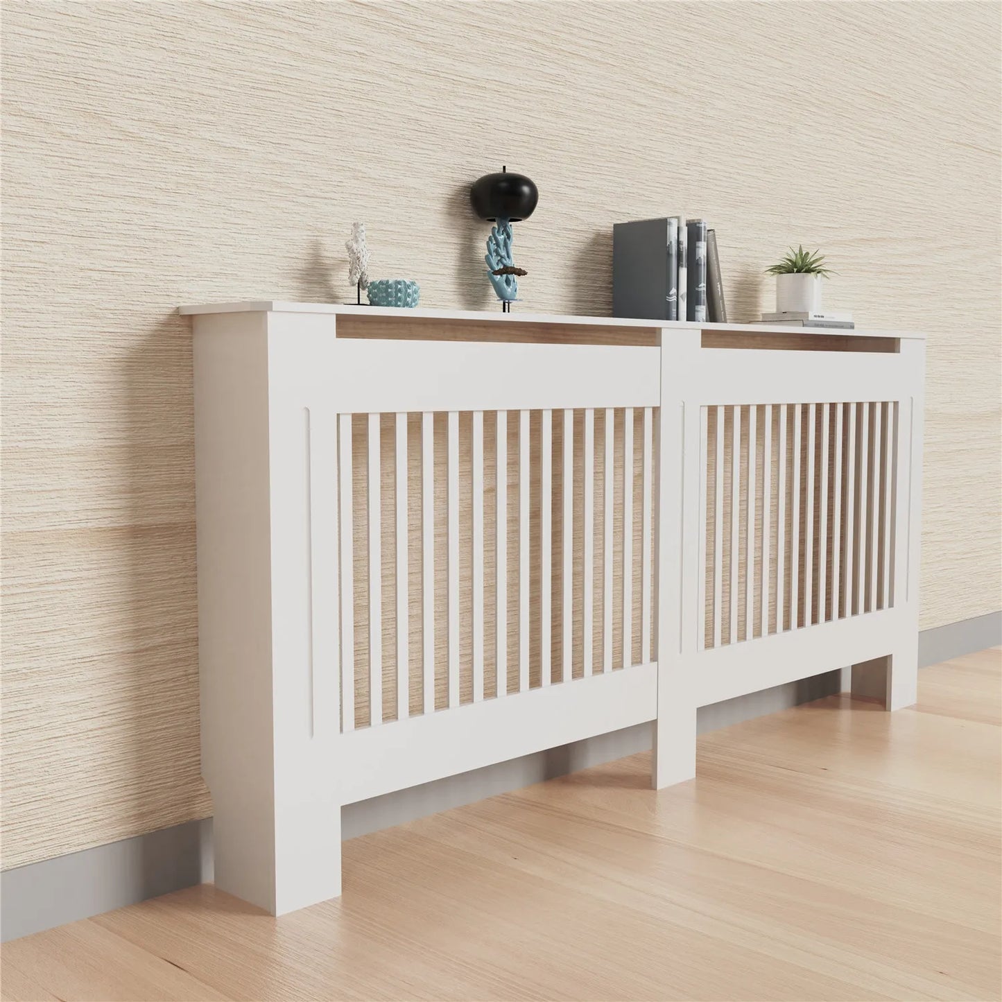 Large 36 Inch Radiator Cover Cabinet MDF Horizontal Vertical Modern Furniture
