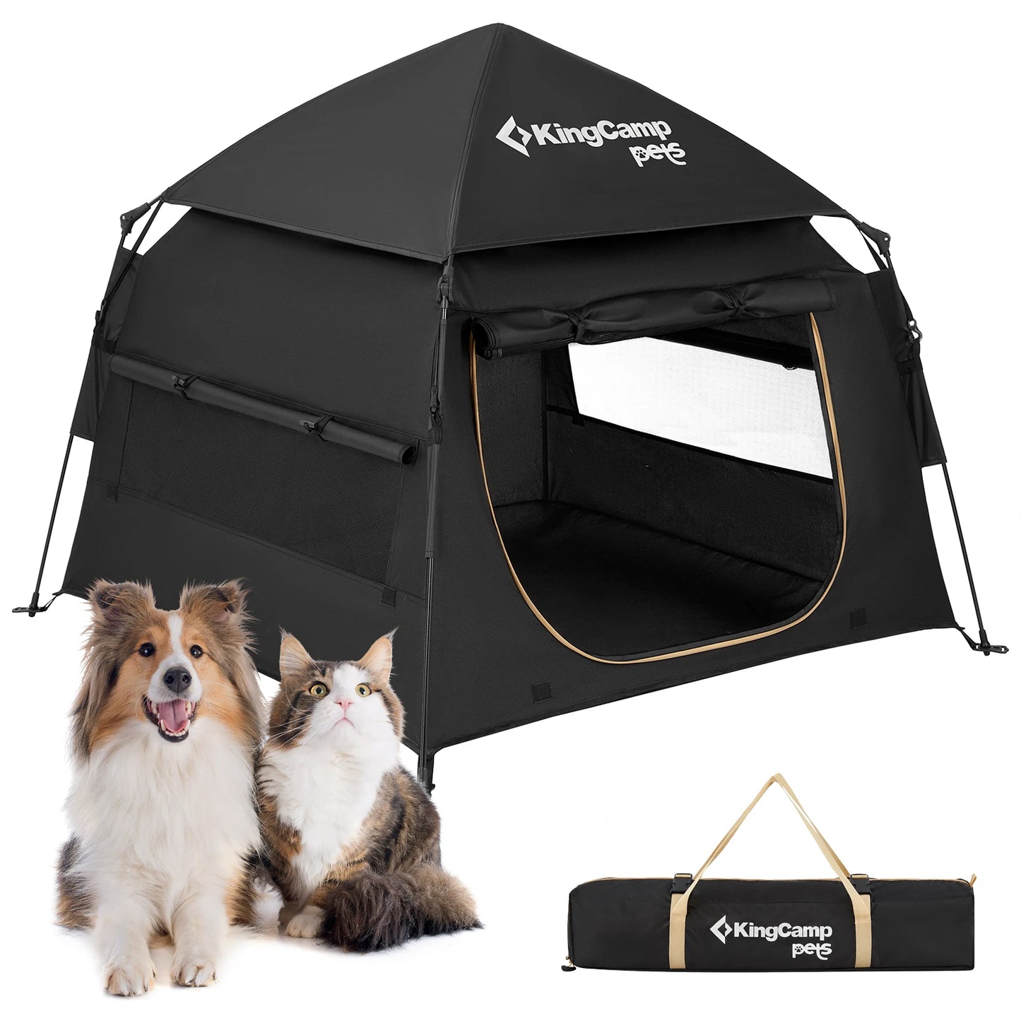 Ljustra Foldable Dog Tent Portable Playpen for Small Medium Puppies