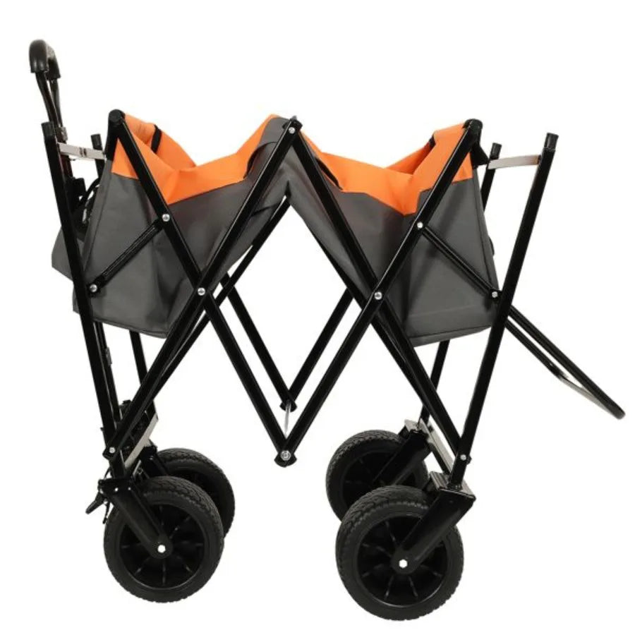 480Lbs Collapsible Wagon with Canopy All Terrain Lightweight Foldable