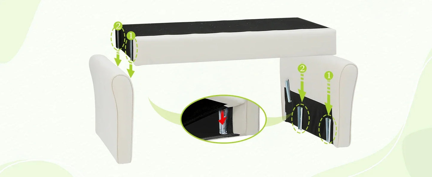 48 Inch Loveseat Sofa Soft Velvet Couch for Living Room Bedroom