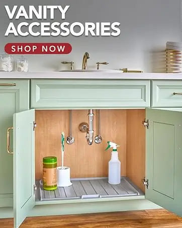 Tier Pullout Shelf Storage Organizer for Kitchen Bathroom Cabinets 18in