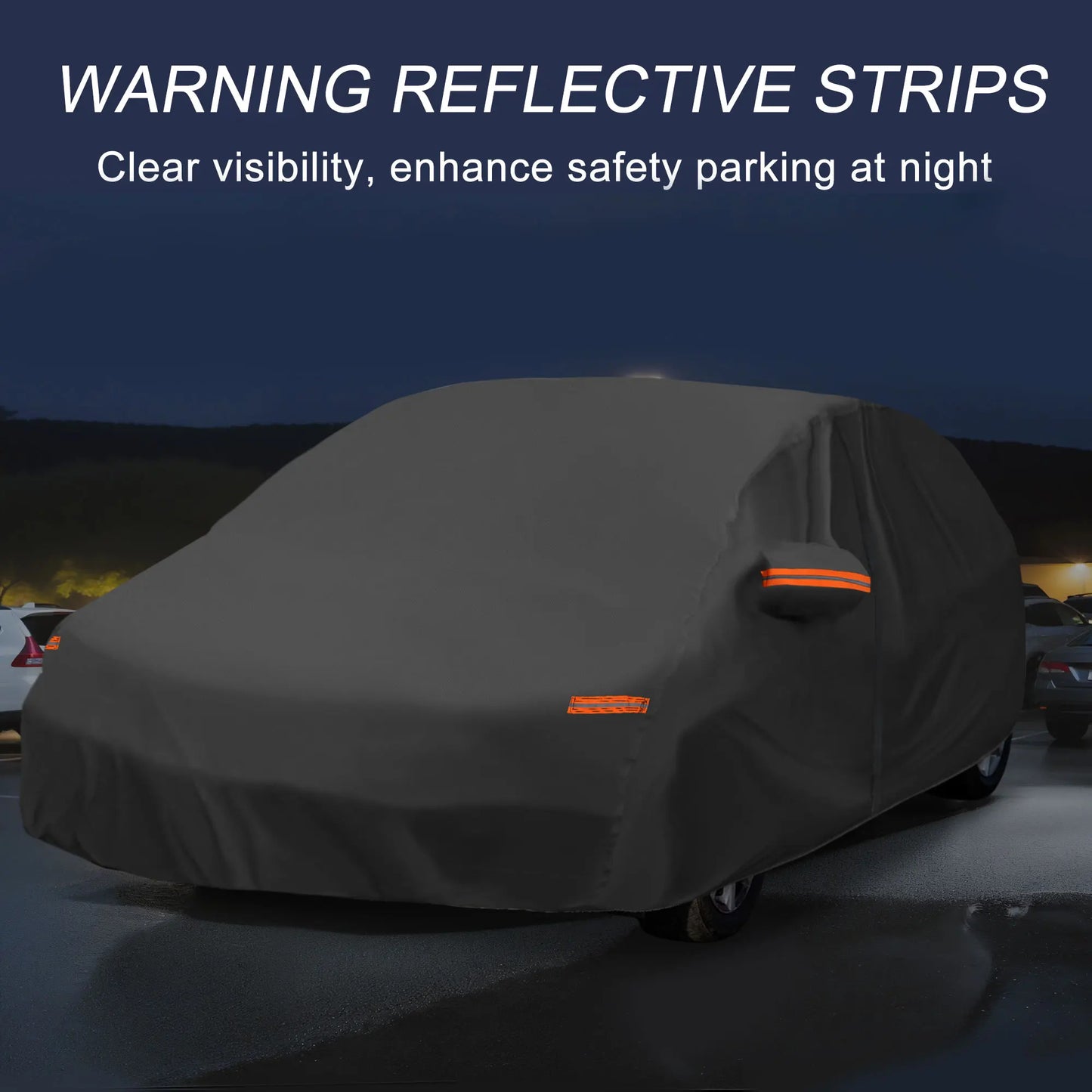 Uxcell Car Cover for Mazda3 Hatchback with Left Side Door Zipper