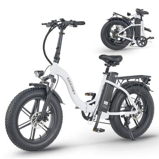 Ljustra Kickwey L20 Foldable Electric Bicycle 1000W 20 Inch Fat Tire E-Bike