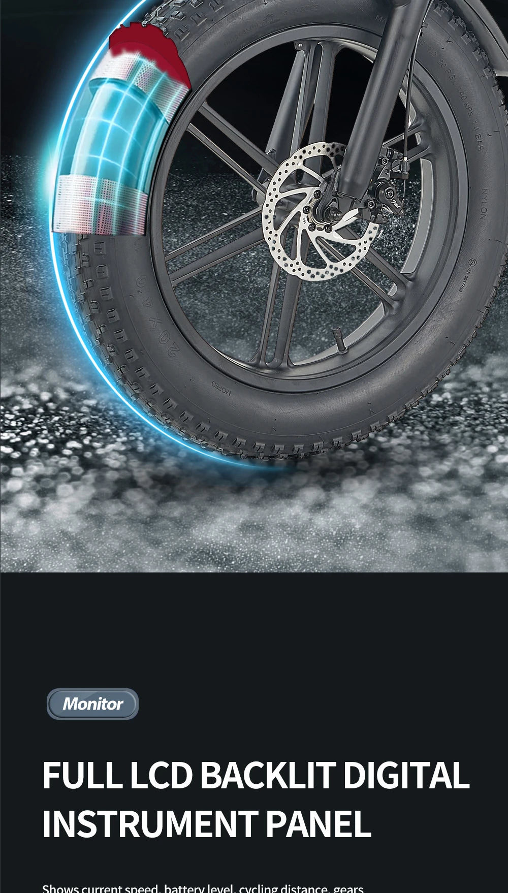 Ljustra Kickwey L20 Foldable Electric Bicycle 1000W 20 Inch Fat Tire E-Bike