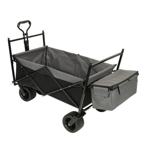 480Lbs Collapsible Wagon with Canopy All Terrain Wheels Lightweight