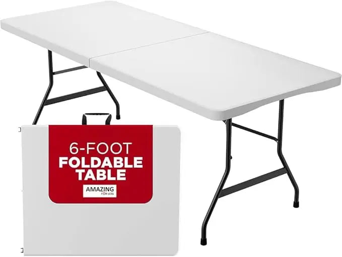 6ft Folding Table Portable Plastic Indoor Outdoor Picnic Camping Table