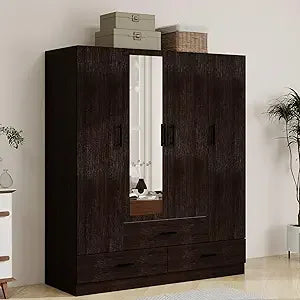 Ljustra Armoires Wardrobe Closet 74" High with 2 Doors and 2 Drawers