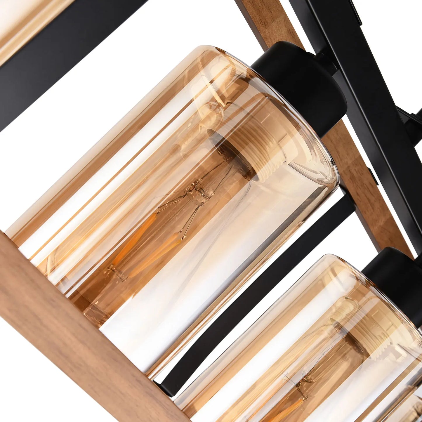 5-Light Farmhouse Chandelier Industrial Style for Dining Room Kitchen