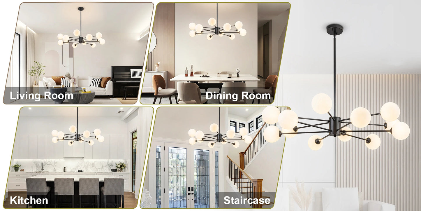 8/12/16 Light Sputnik Chandelier Mid Century Modern Kitchen Lighting