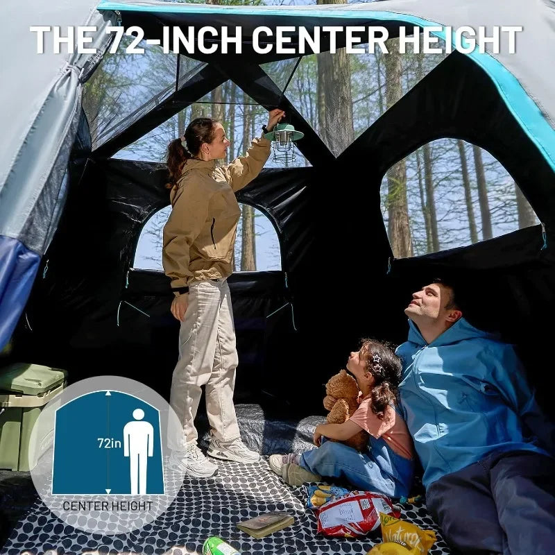 Ljustra Timber Ridge Blackout Camping Tent 5-6 Person Instant Setup