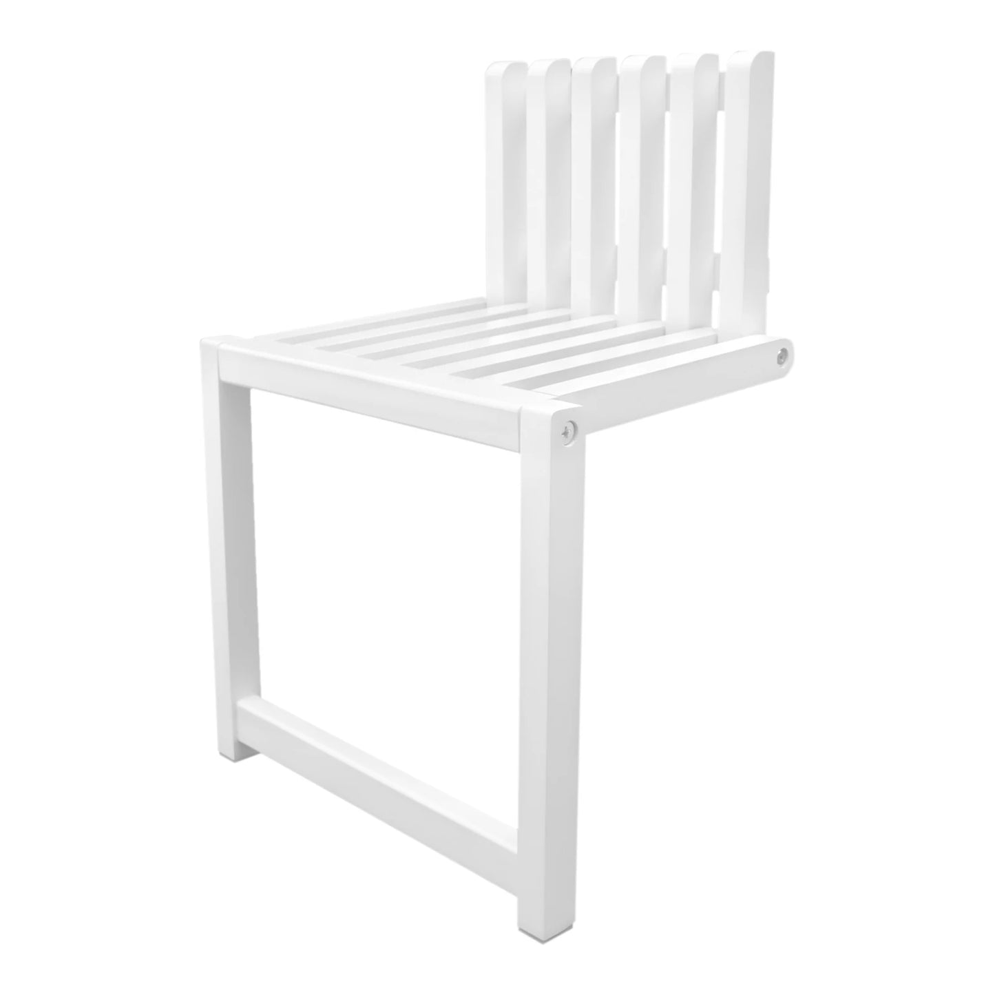 Wall Mounted Folding Solid Wood Chair Space Saving Living Stool