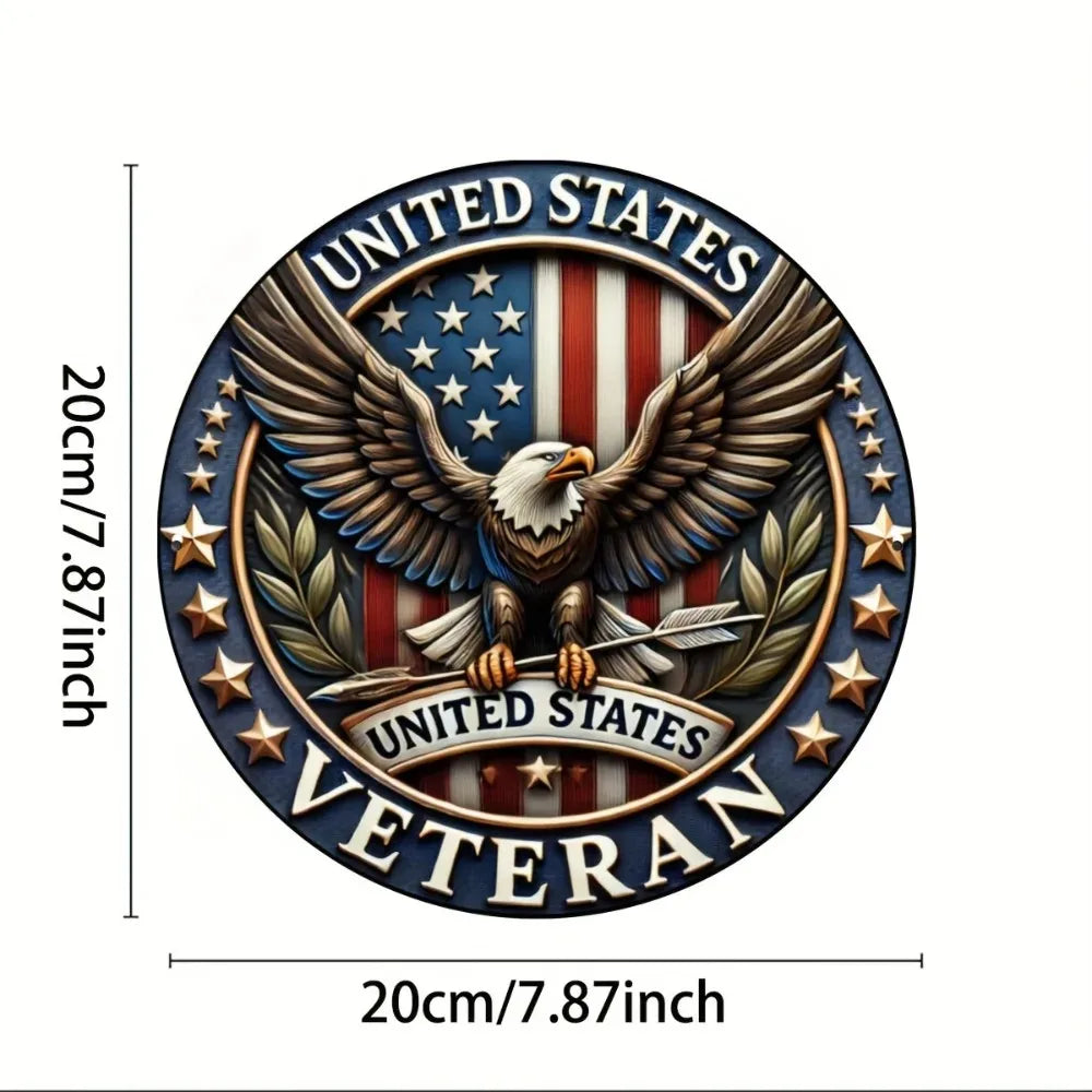 Ljustra Vintage Honor Standoff Art Rustic Wall Decor Veterans Sign