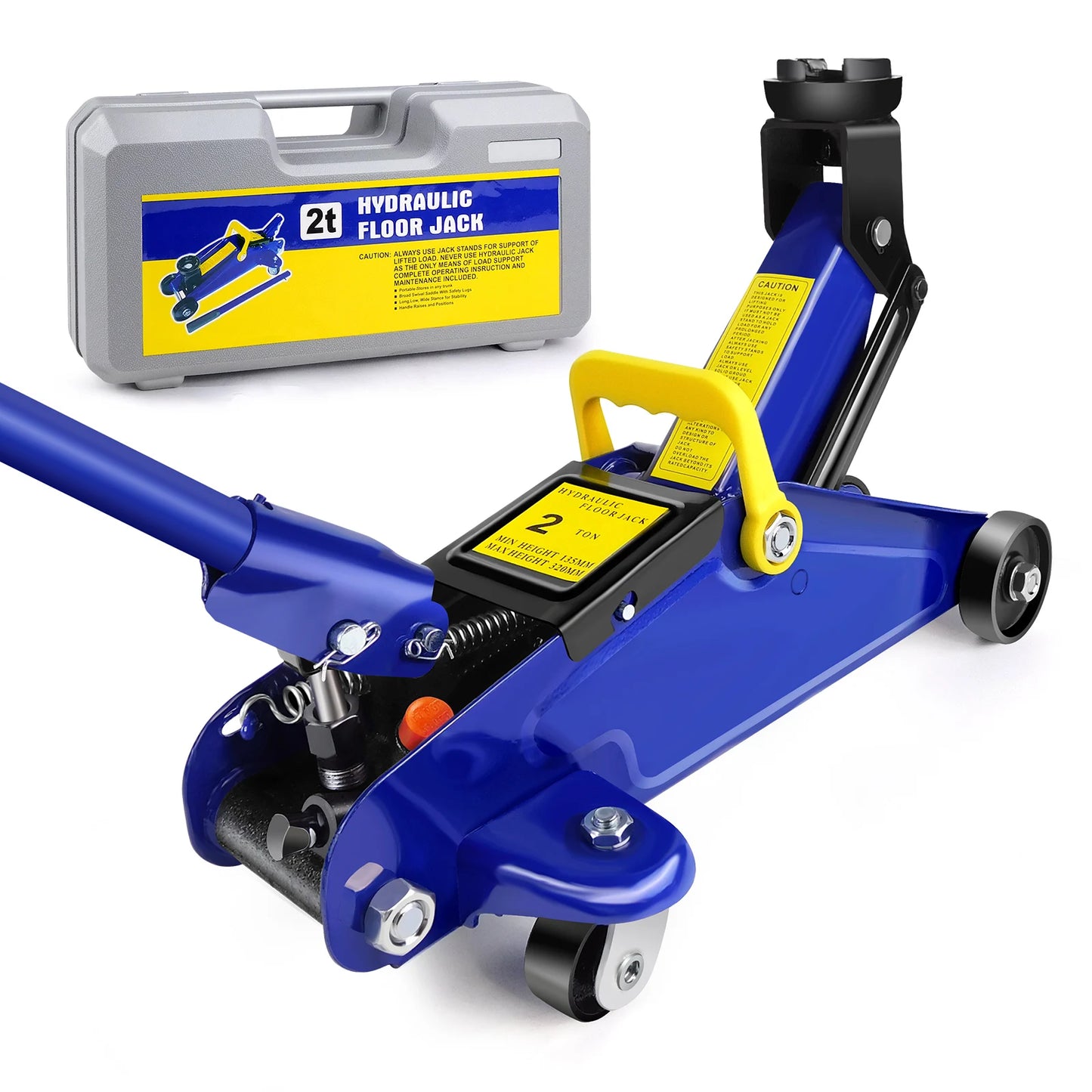 Ljustra 2 Ton Hydraulic Trolley Floor Jack Portable Car Lift Heavy Duty