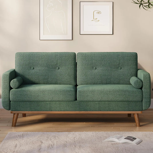 Ljustra 65 Inch Mid Century Modern Loveseat Sofa for Living Room