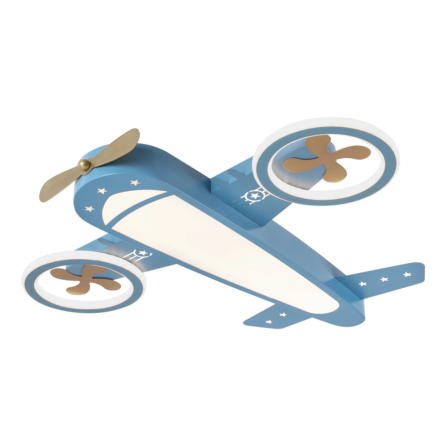 Dimmable Remote Control LED Ceiling Light Fixture with Fans for Bedroom