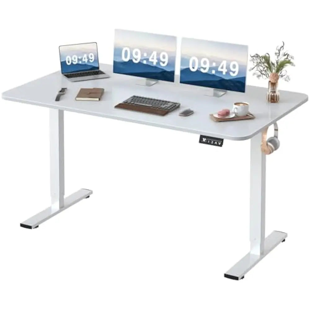 Electric Height Adjustable Desk 55x24 Inches Sit Stand Memory Preset