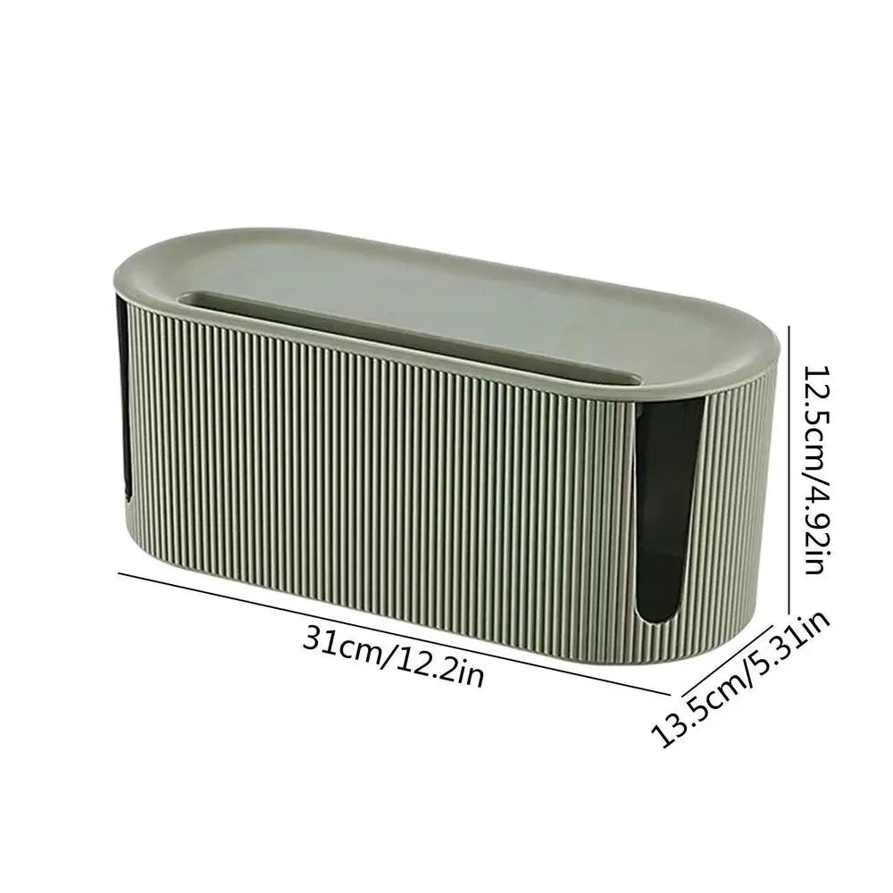 Ljustra Cable Management Box Plug Board Storage Organizer for Home Office