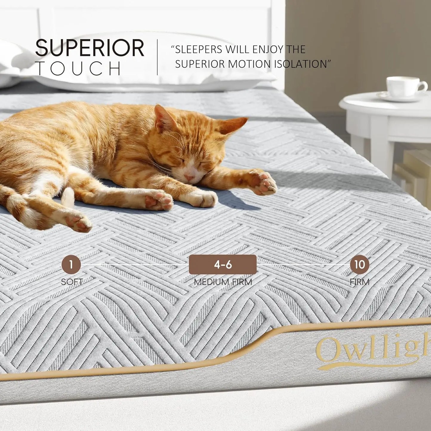 Ljustra Tri-Fold Mattress 4" Memory Foam Foldable Twin Size Portable