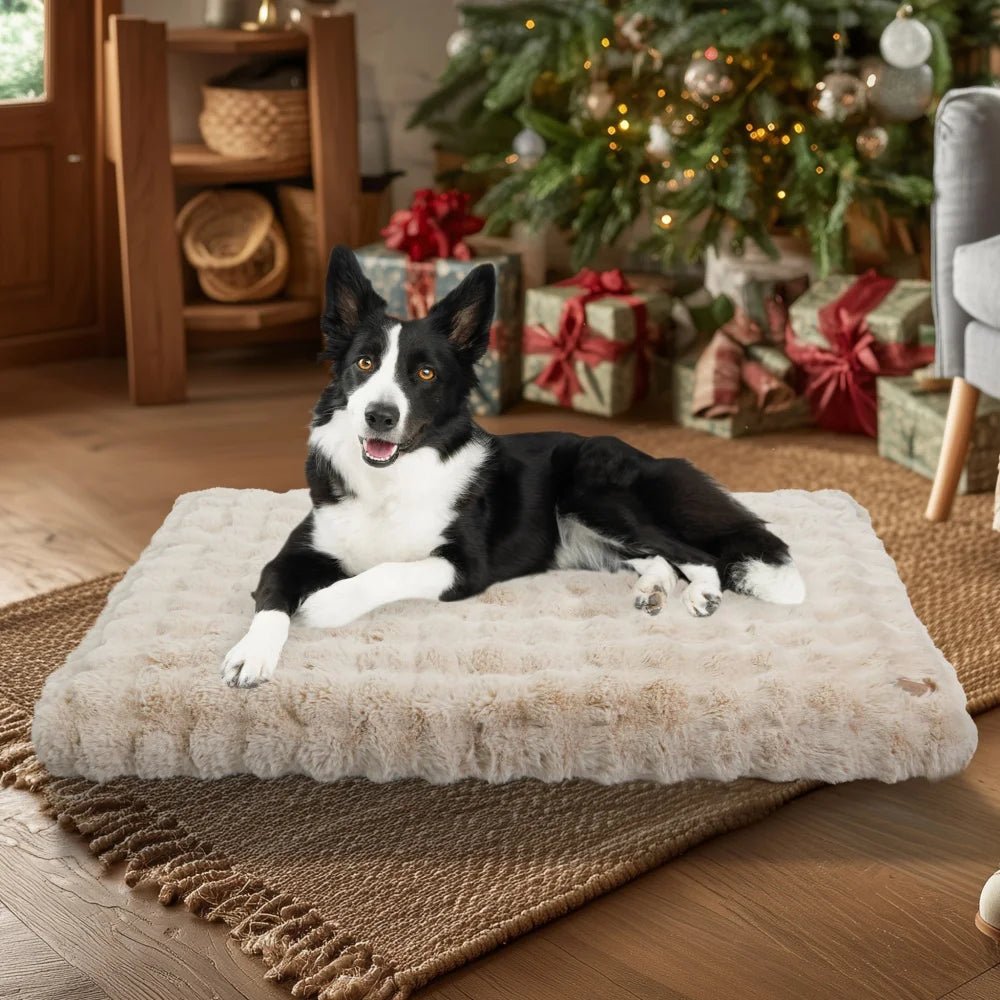 Ultra Plush Dog Bed Soft Pet Cushion Washable Mattress for Large Dogs