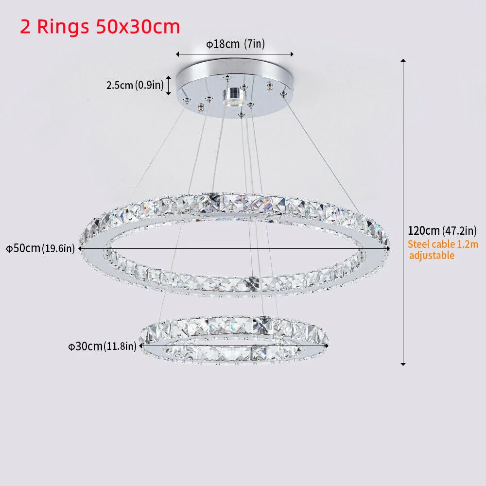 Ljustra Crystal Chandeliers Nordic Pendant Lamp Decorative Ceiling Light