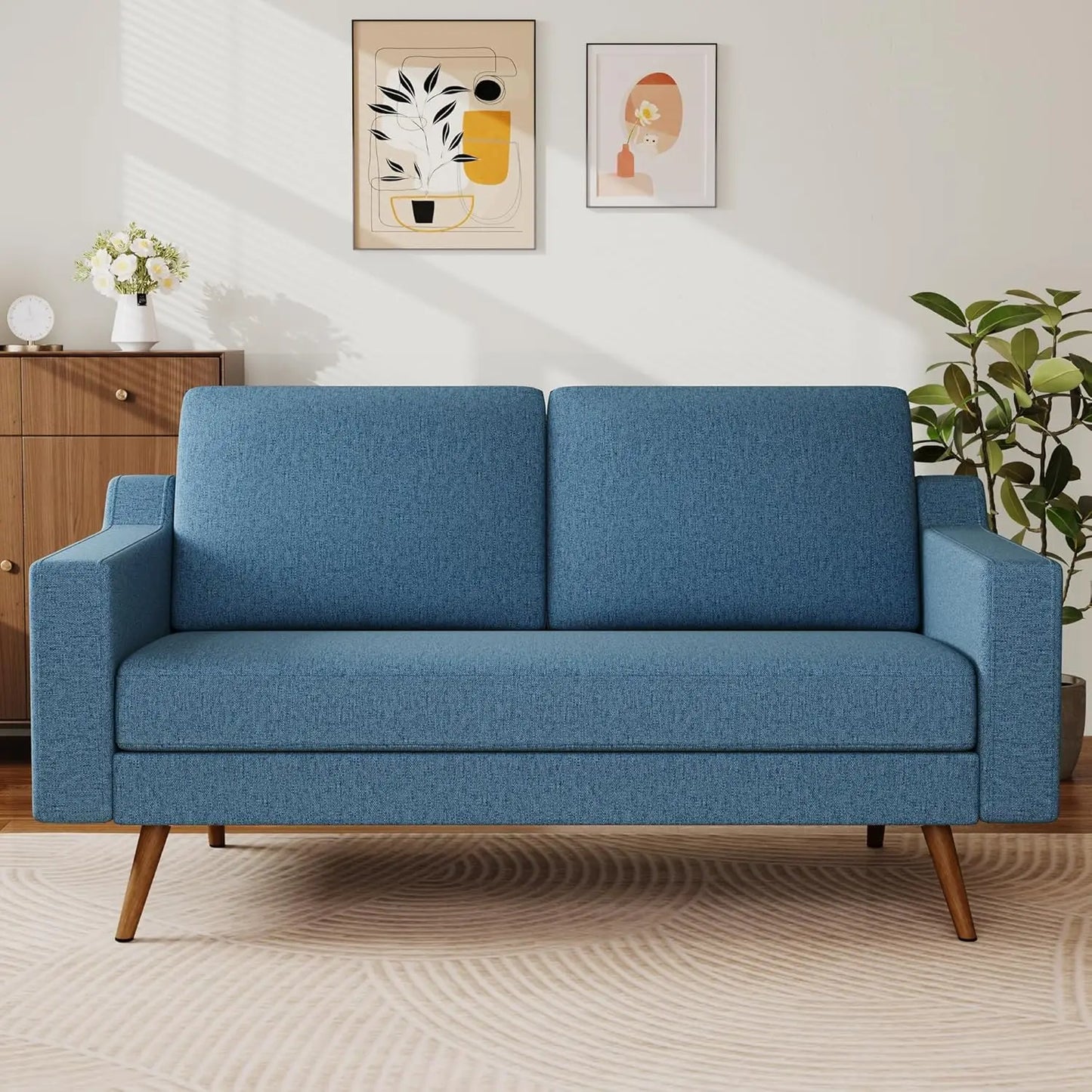 Ljustra 65.4 Inch Loveseat Sofa Modern Couch for Living Room Bedroom