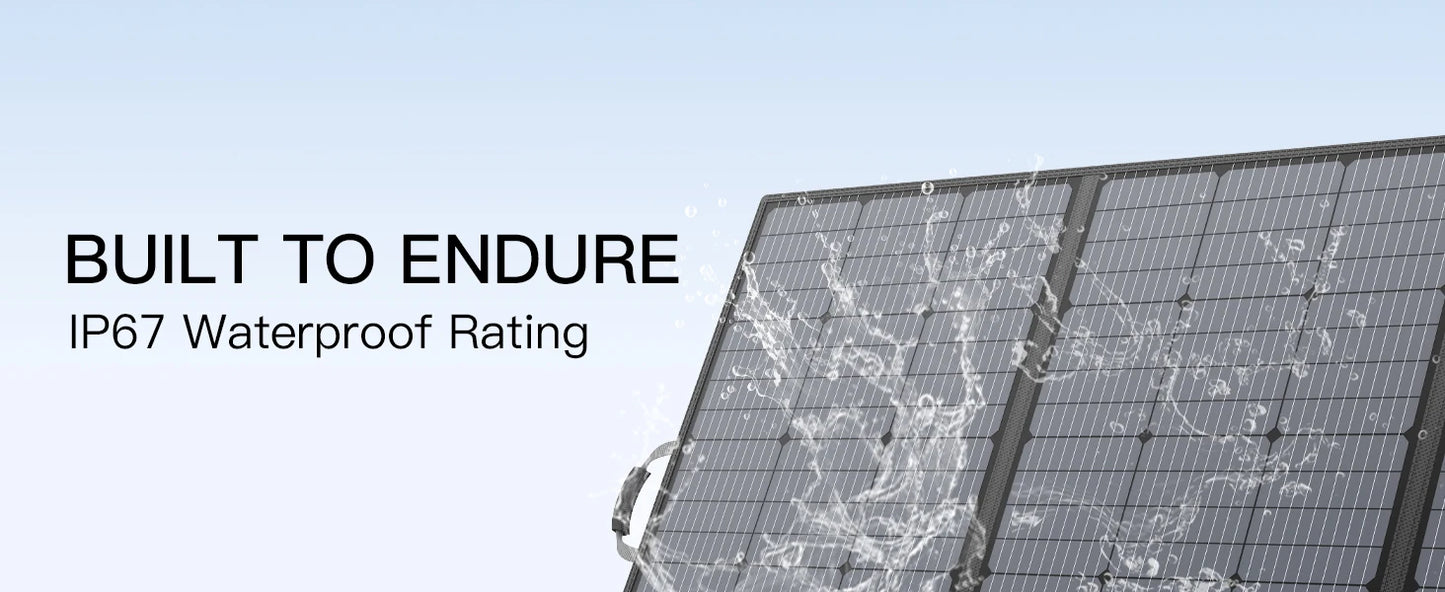 Ljustra 400W Portable Solar Panel Foldable Outdoor Activities IP67 Waterproof