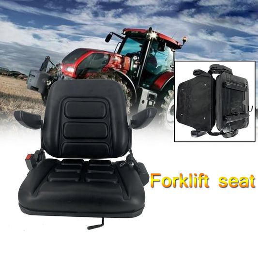 Folding Full Suspension Adjustable Forklift Seat for Heavy Equipment