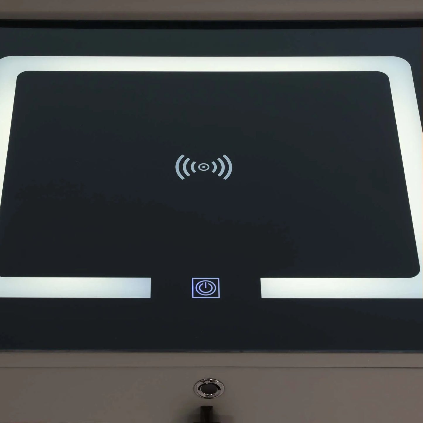 Smart Bedside Table with Bluetooth Speaker USB Wireless Charging and Light