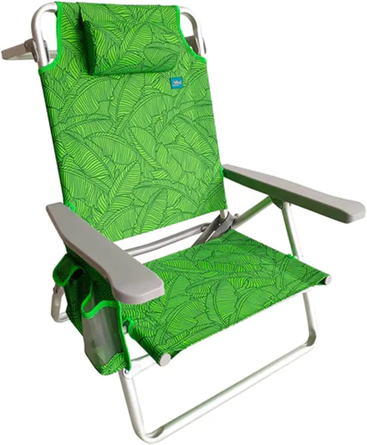 Folding Beach Chair Recliner Backpack Towel Rack Outdoor Furniture
