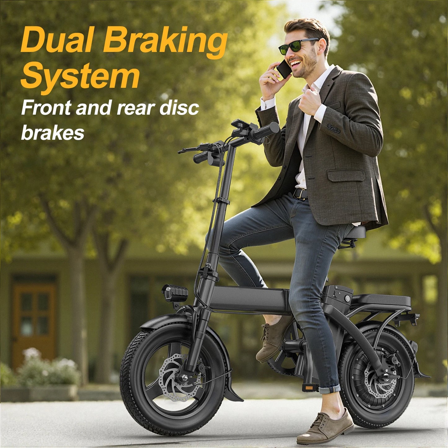 Ljustra F6PRO Electric Bike Commuter 40Miles Range 48V15AH Folding E-bike