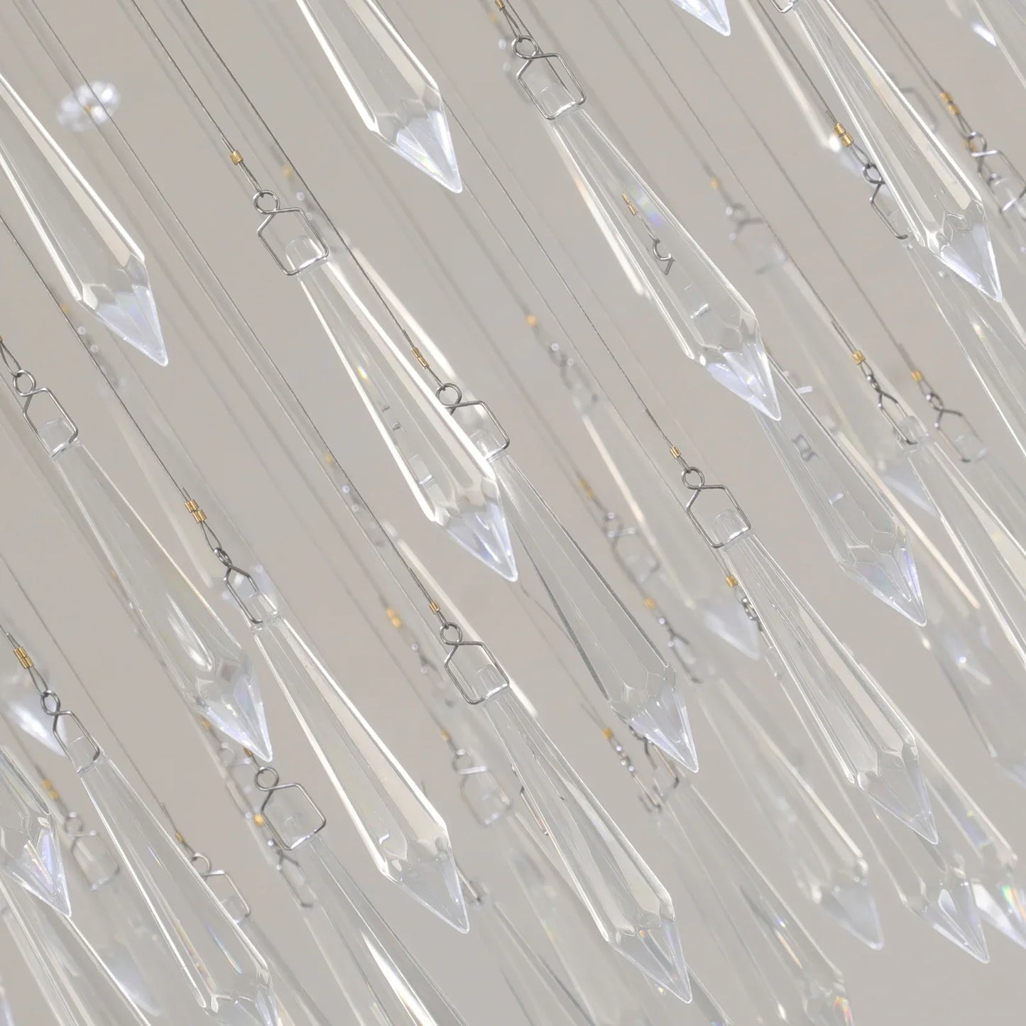 Raindrop LED Crystal Pendant Light Modern Chandelier Ceiling Lamp