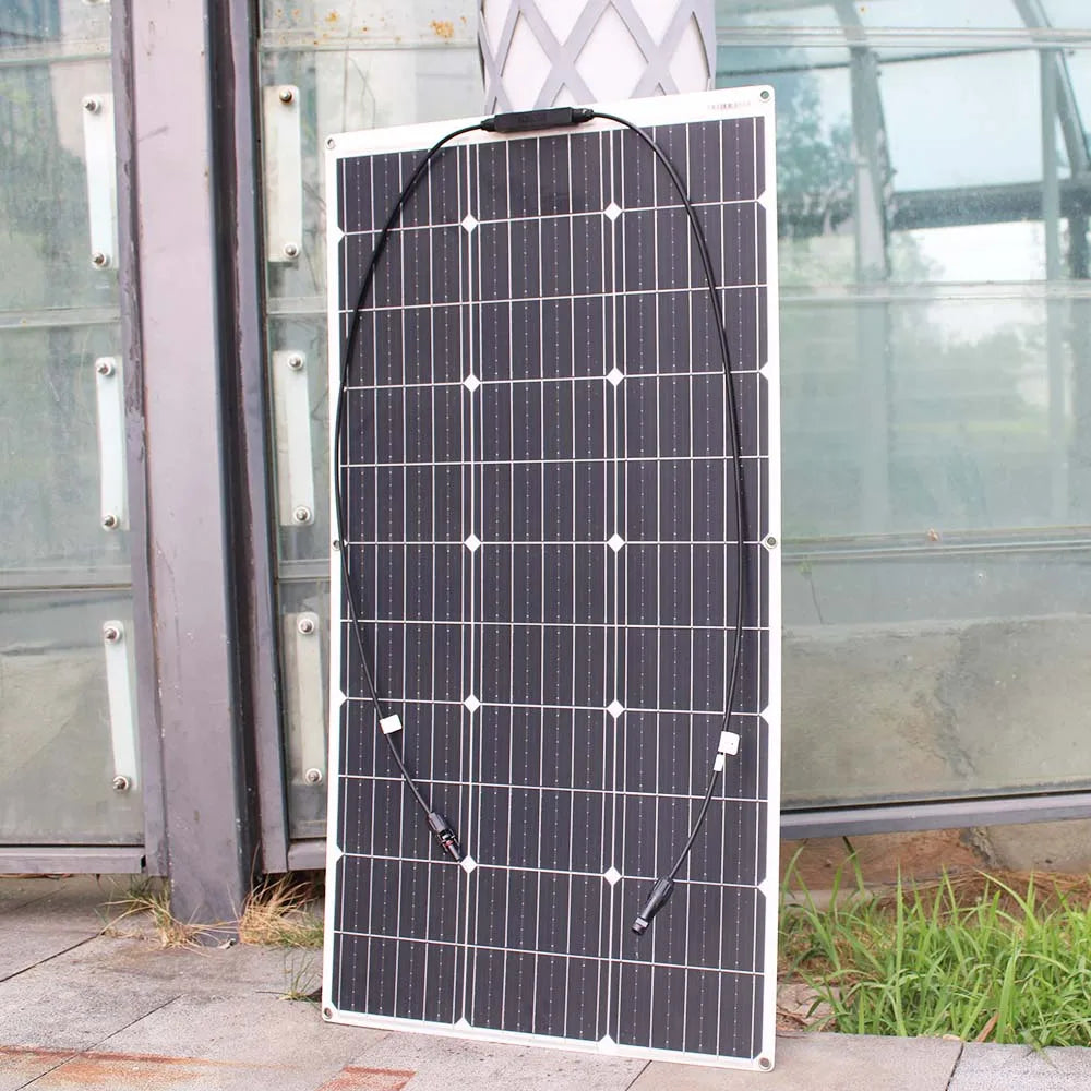 100 Watt Flexible Solar Panel Monocrystalline 12V 24V Battery Charger