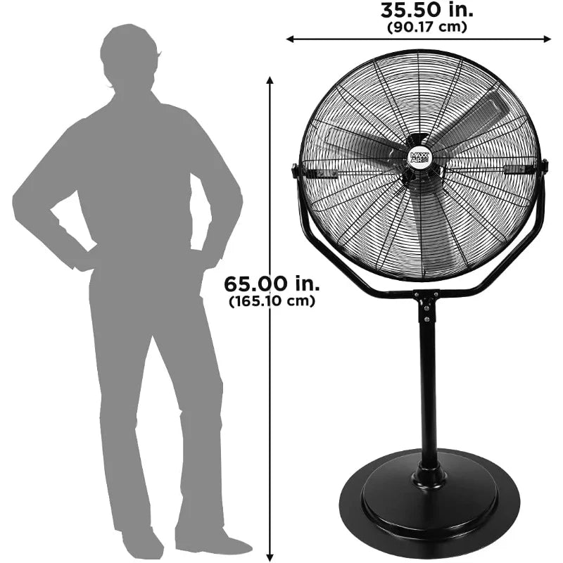 Maxx Air 30" Industrial Pedestal Fan High Velocity Air Circulation