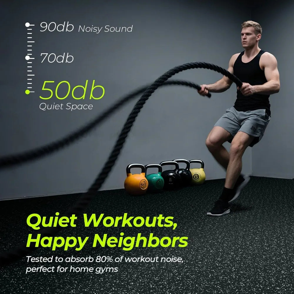 High Density EVA Foam Exercise Gym Mats Non-Slip 12 Pcs 48 Sq Ft