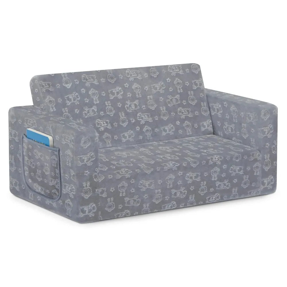 Ljustra Extra Wide Convertible Sofa Lounger Comfy 2-in-1 Flip Open