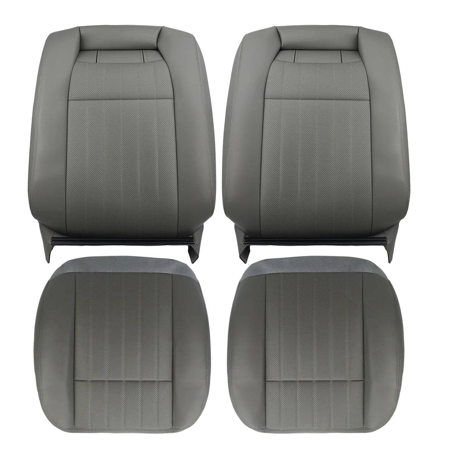 1994-1996 Chevrolet Impala SS Seat Covers Microfiber Leather Grey