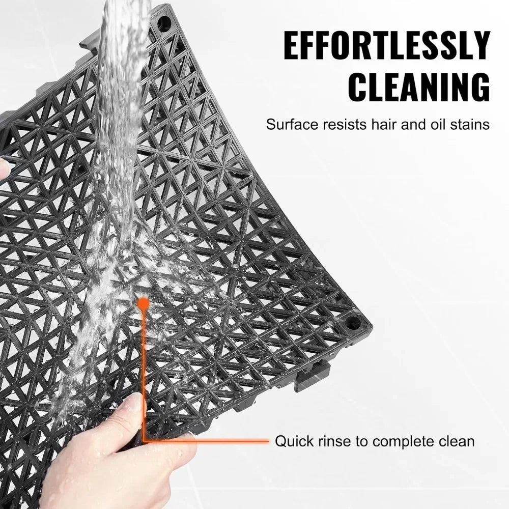Interlocking Tile 50PCS Non-Slip Drainage Mat for Bathroom Kitchen Pool