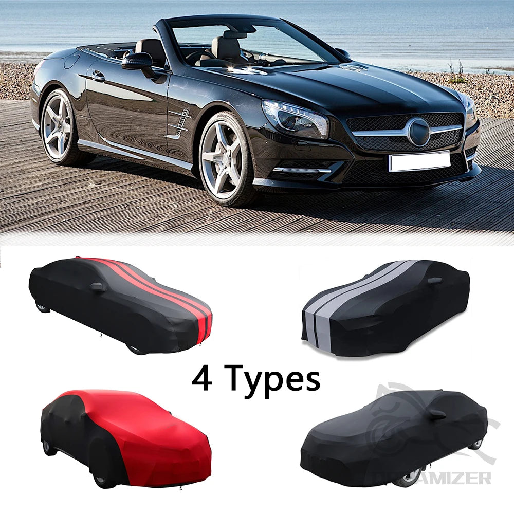 Indoor Car Cover Satin Dustproof Protection for Mercedes Porsche SL-Class
