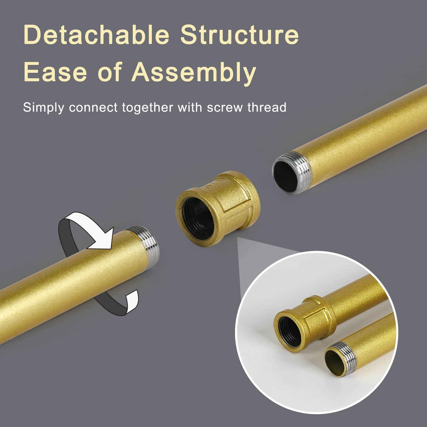 Wall Mounted Industrial Pipe Clothes Rack Space Saving Garment Rail