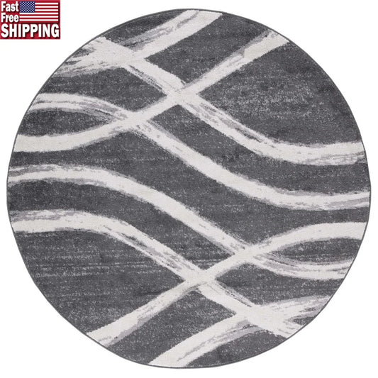 Geometric Area Rug Indoor Easy-Care Stain Resistant Power Loomed