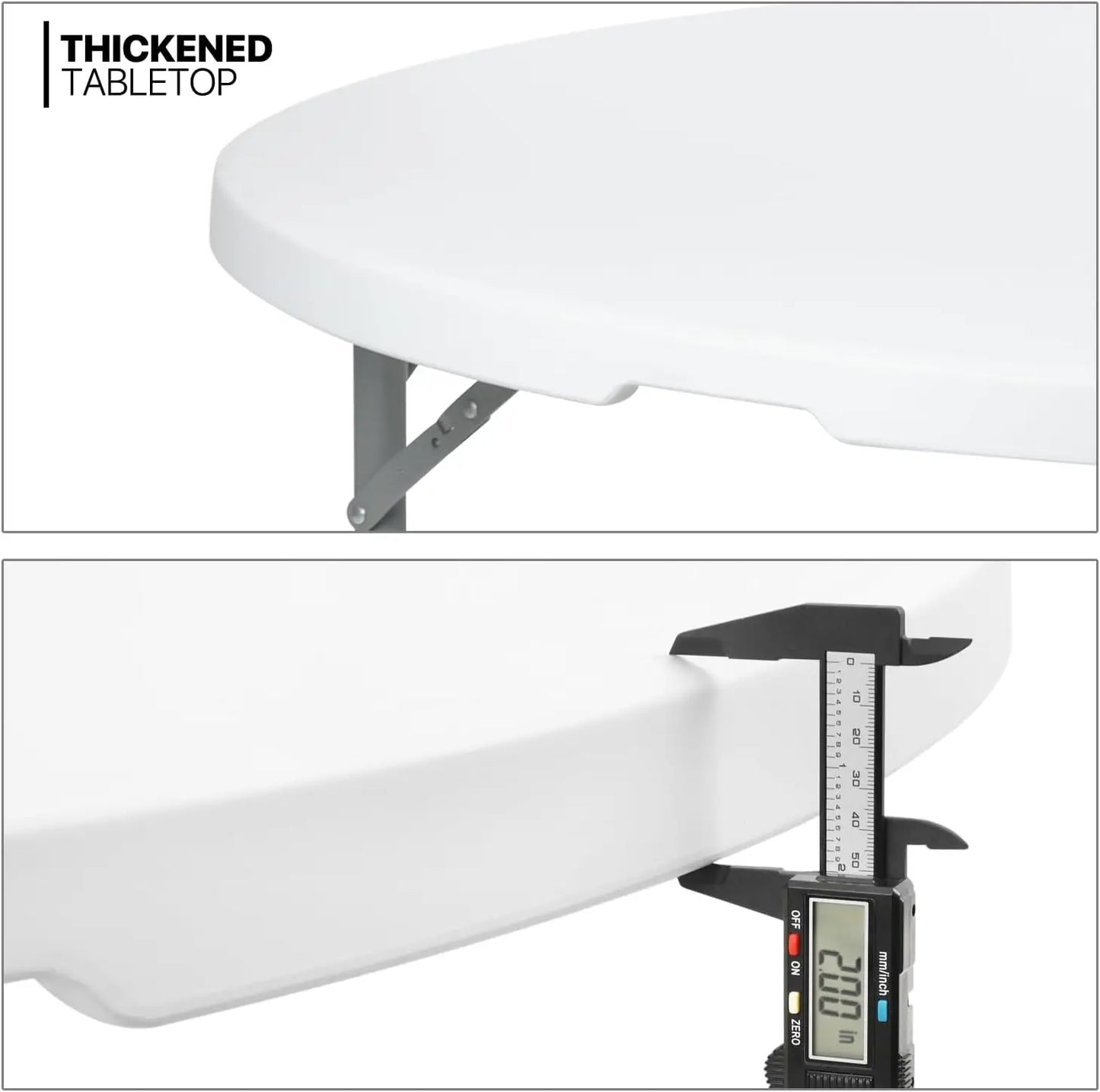 5Ft Round Folding Table Indoor Outdoor Dining Picnic Wedding Party