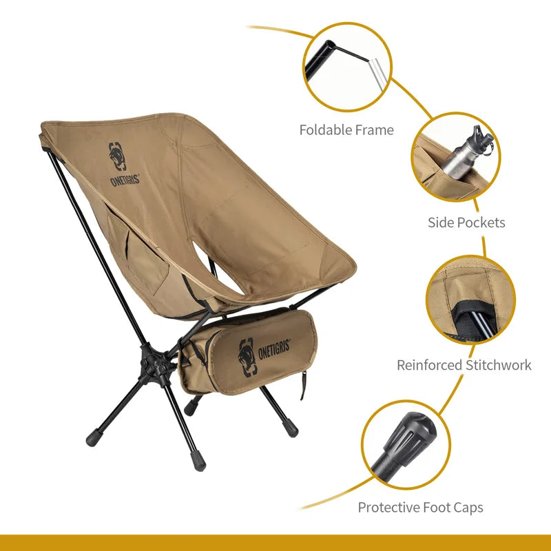 Ljustra Portable Camping Chair Folding Lightweight Outdoor Chair