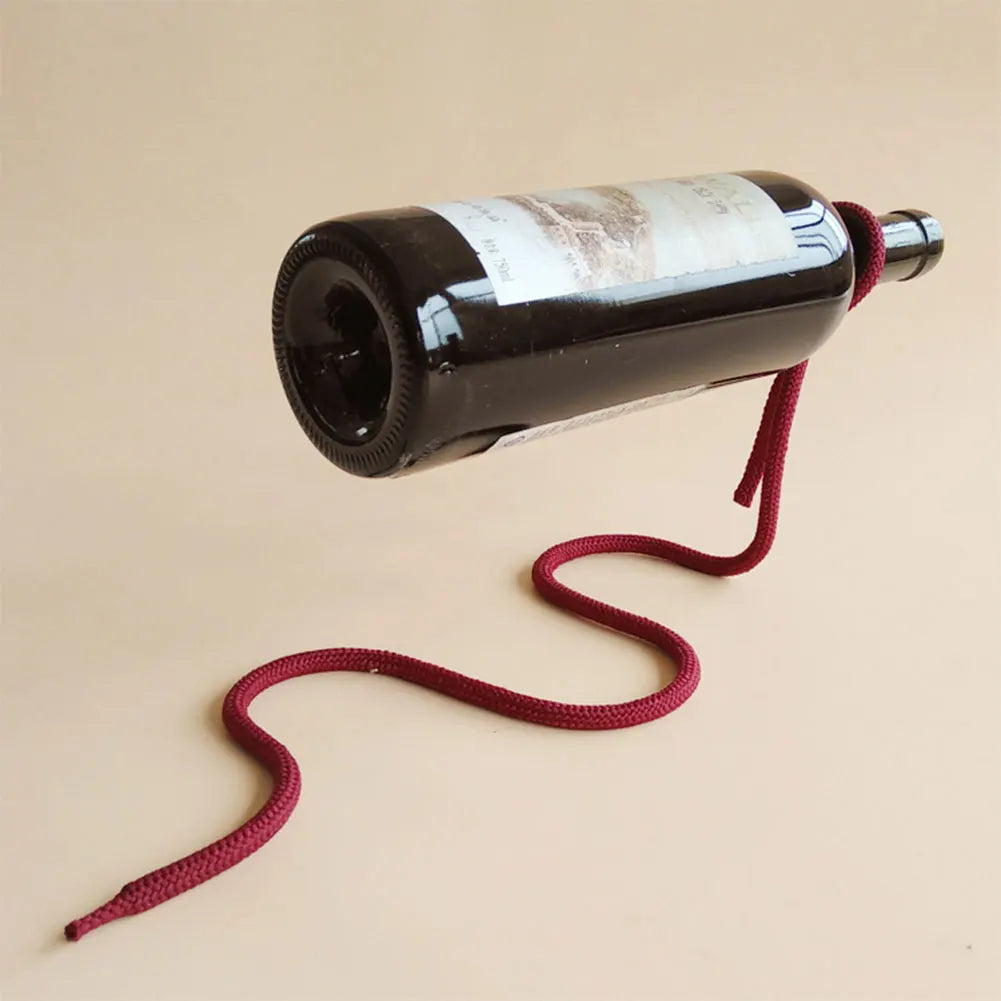 Creative Wine Bottle Holder Modern Rope Shaped Rack for Home Bar