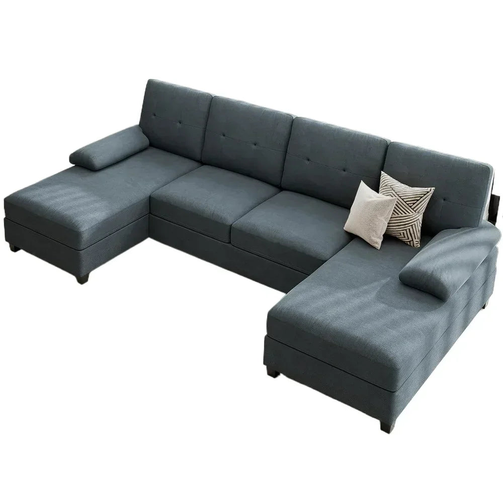 Sectional Sofa U-Shaped Couch for Living Room Furniture Set Clearance