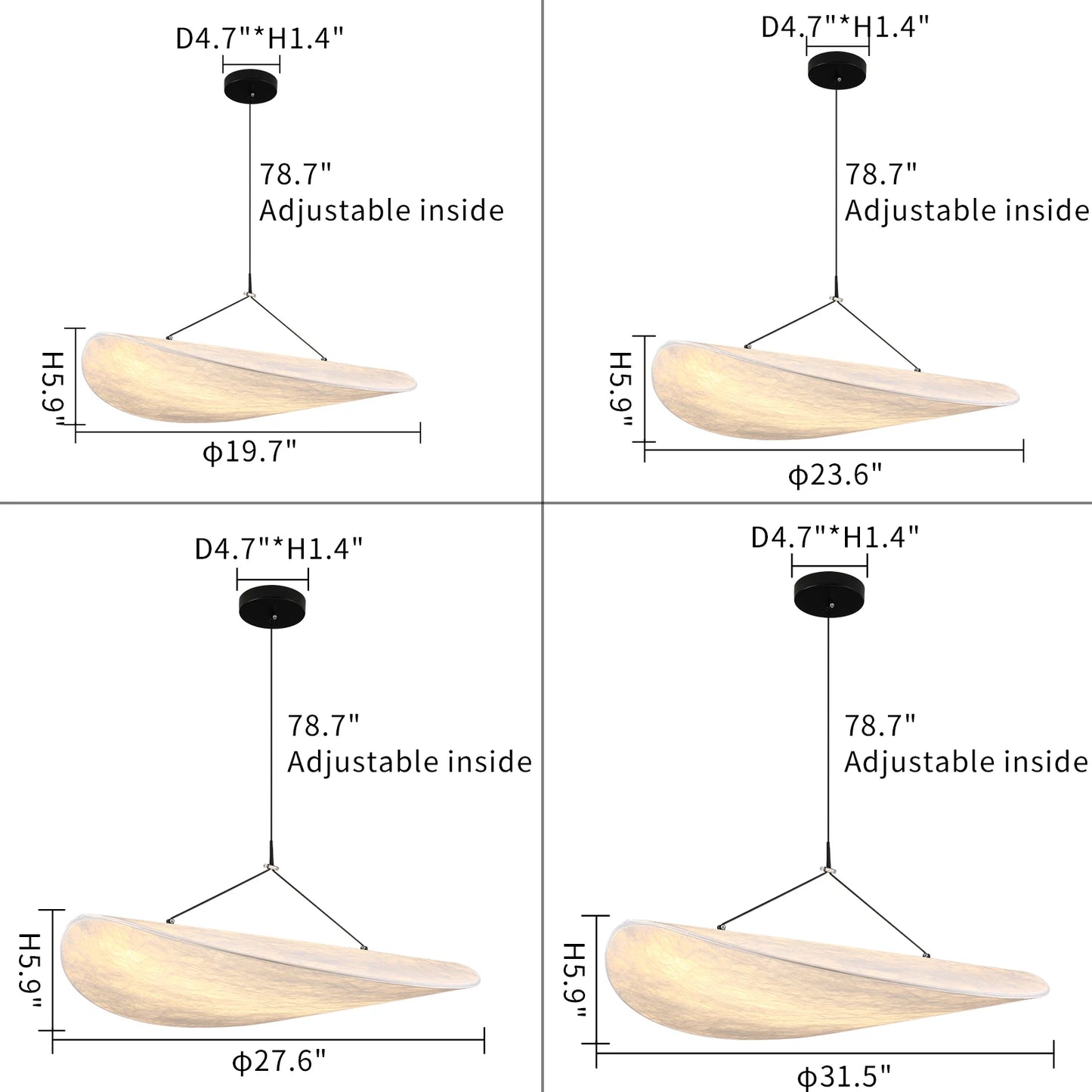 Modern LED Ceiling Chandelier Handmade Silk Pendant Light Home Decor