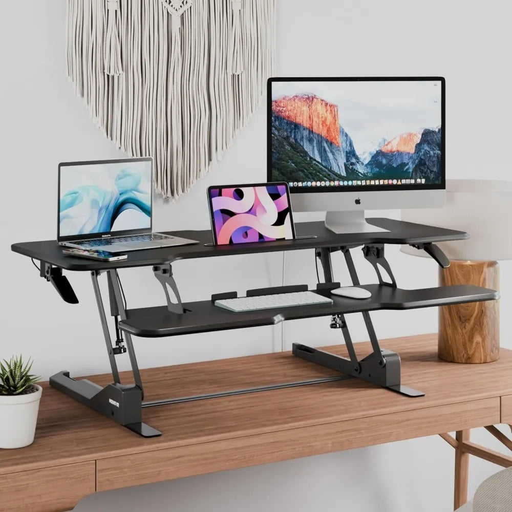 Ljustra 47 Inch Standing Desk Converter Height Adjustable Desk Riser